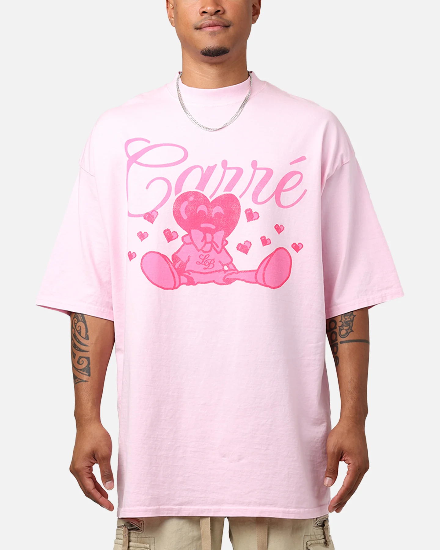 Carre Lover Boy Mock T-Shirt Pink