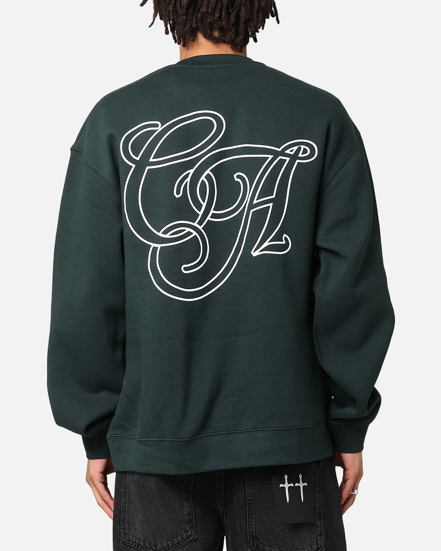 Carre C.A Monogram Crewneck Pine Green