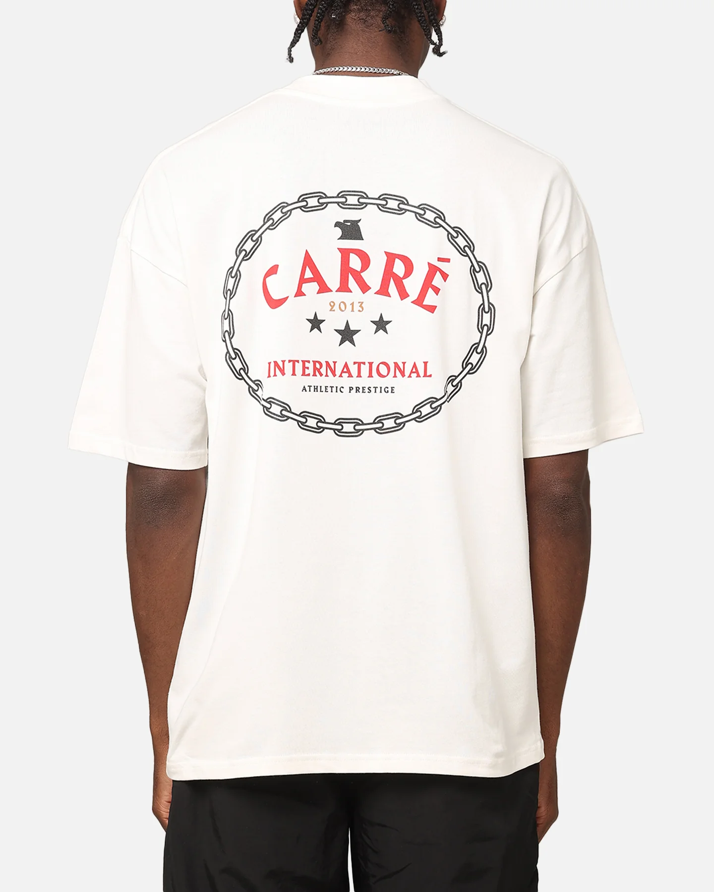 Carre Athletic Prestige Mockneck T-Shirt Off White