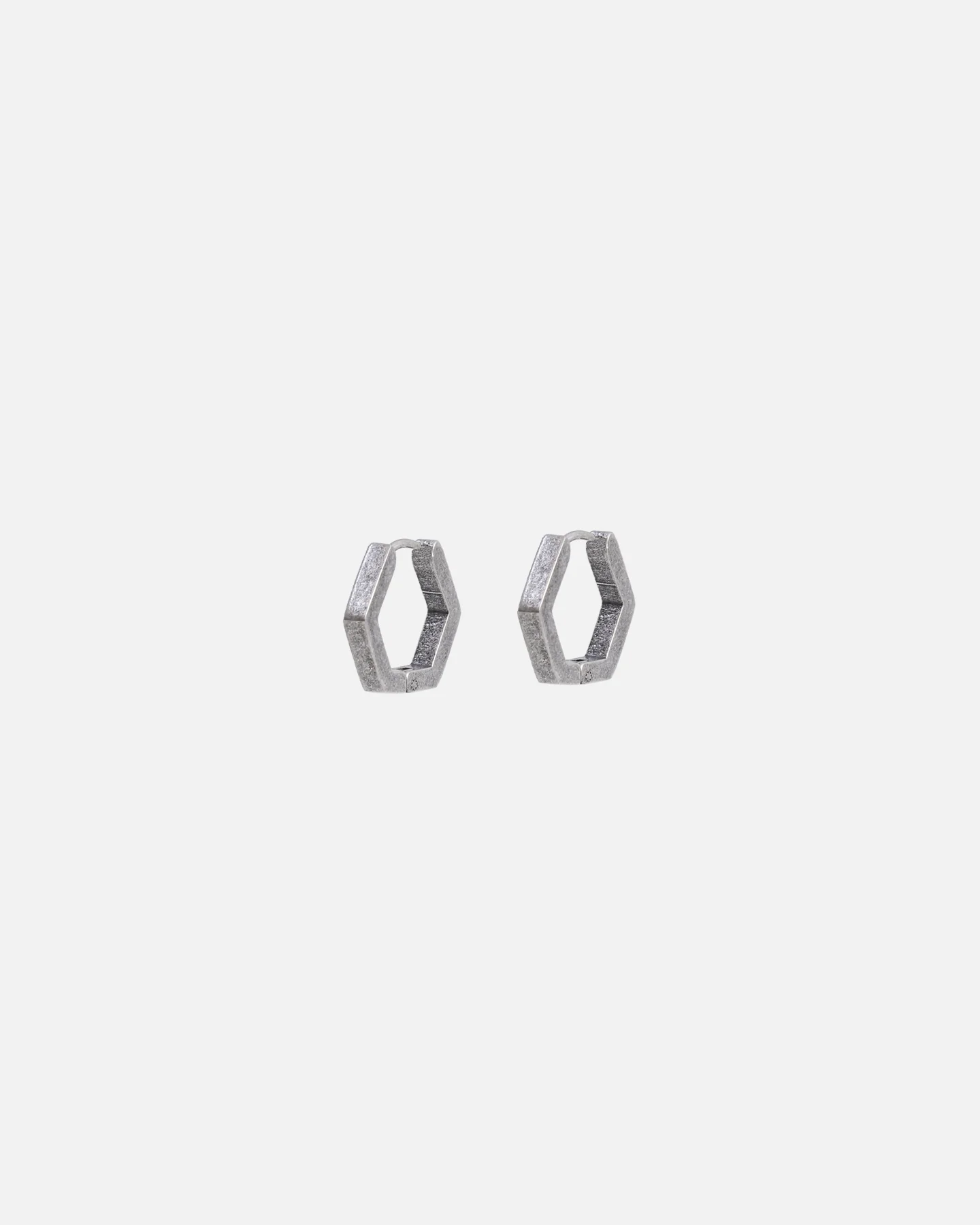 Saint Morta Hex Earrings Antique Silver