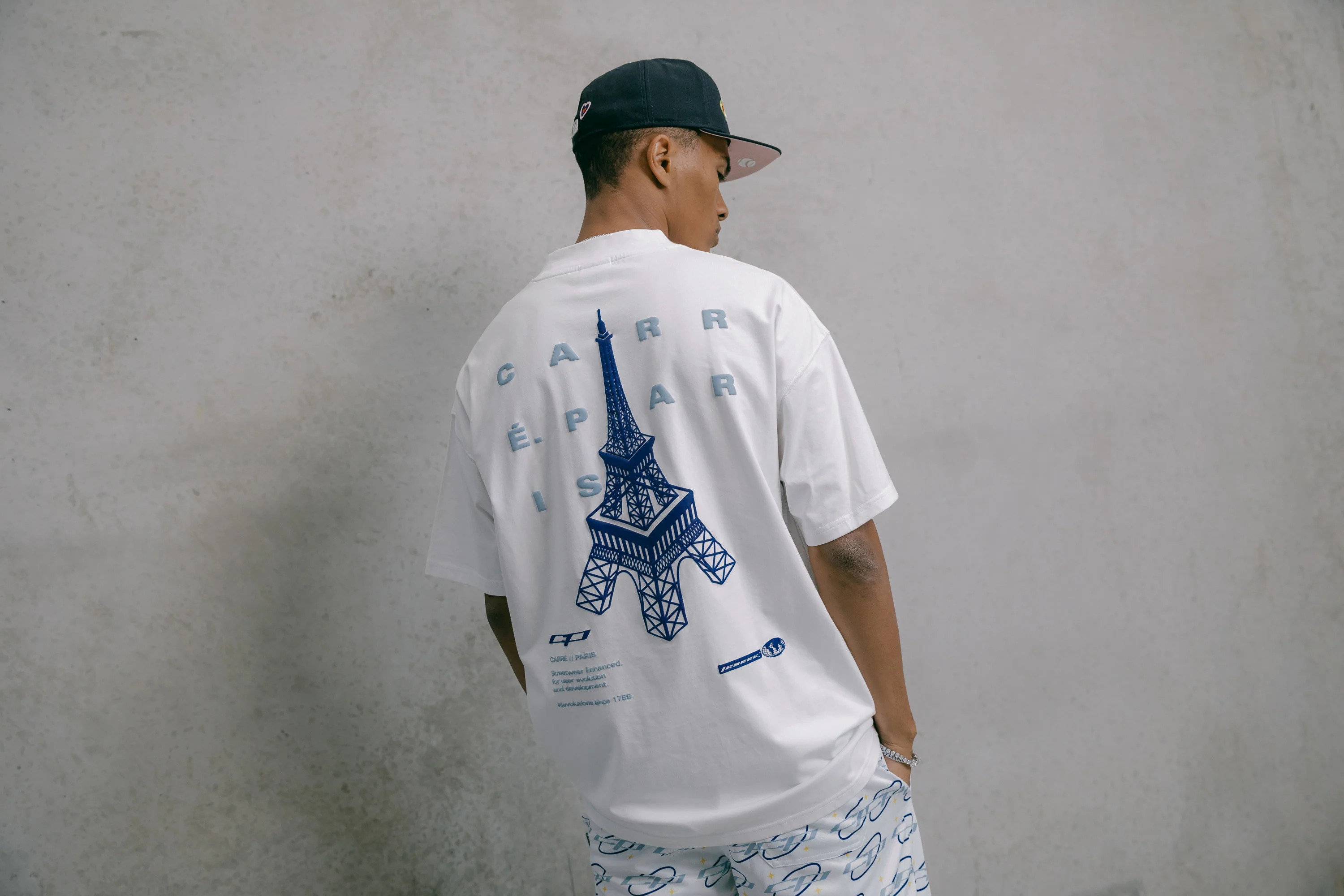 Carré Enhanced Oversized T-Shirt White