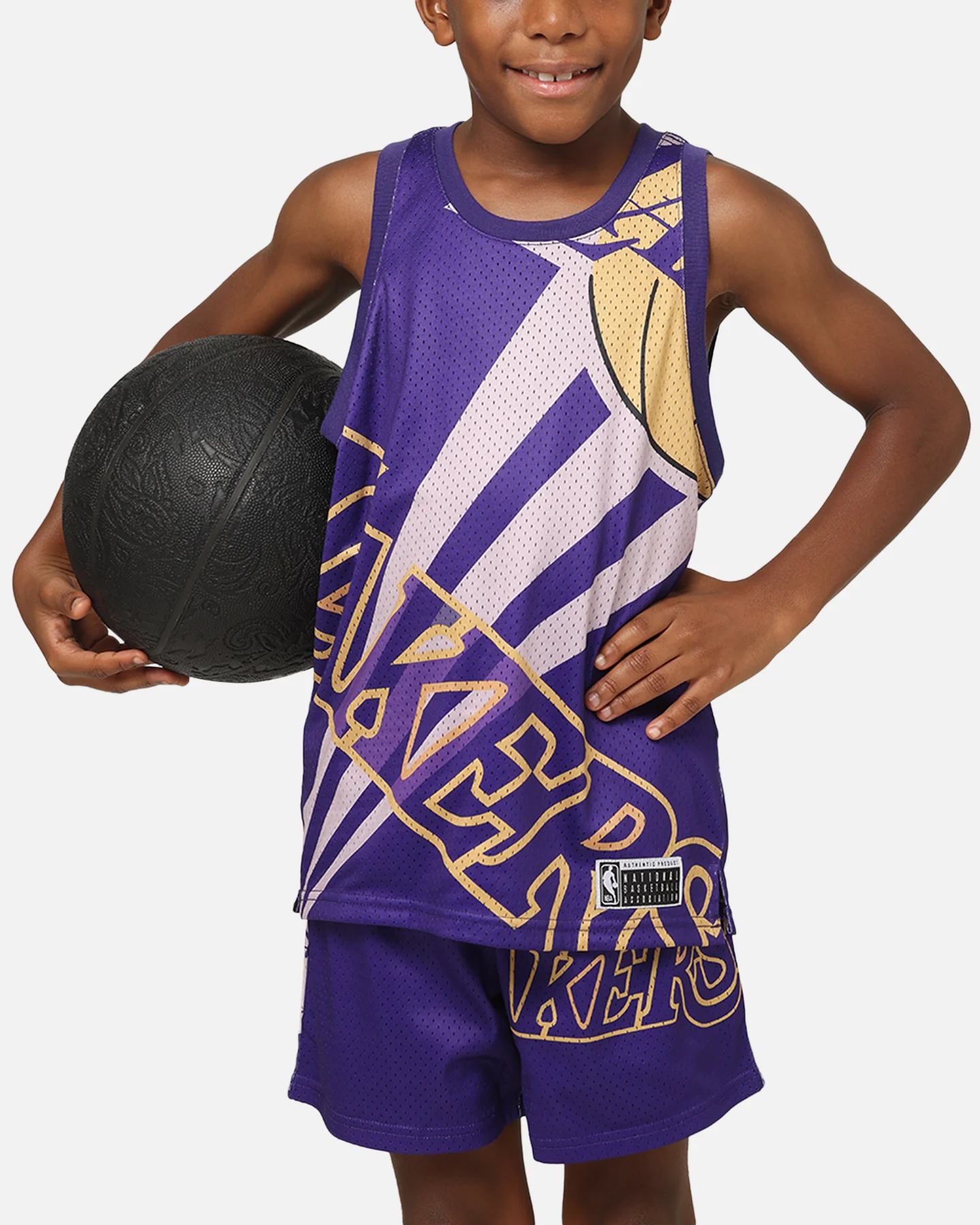 NBA Kids' Los Angeles Lakers Hedley Mesh Tank Purple