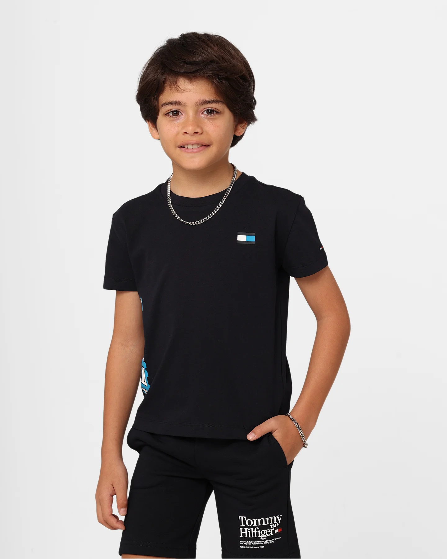Tommy Hilfiger Kids' Fun Logo T-Shirt Desert Sky