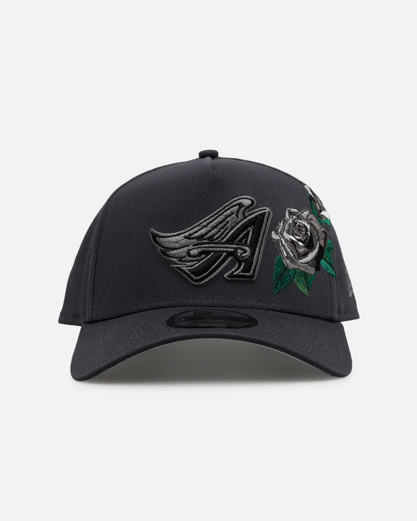 New Era Los Angeles Angels 'Gray Tonal Rose Embroidery' 9FORTY A-Frame Snapback Gray