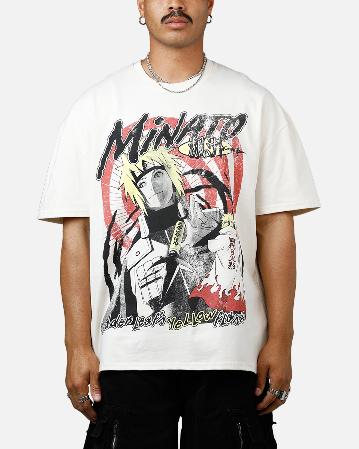 73 Studio X Naruto Minato Namikaze Heavyweight T-Shirt Off White