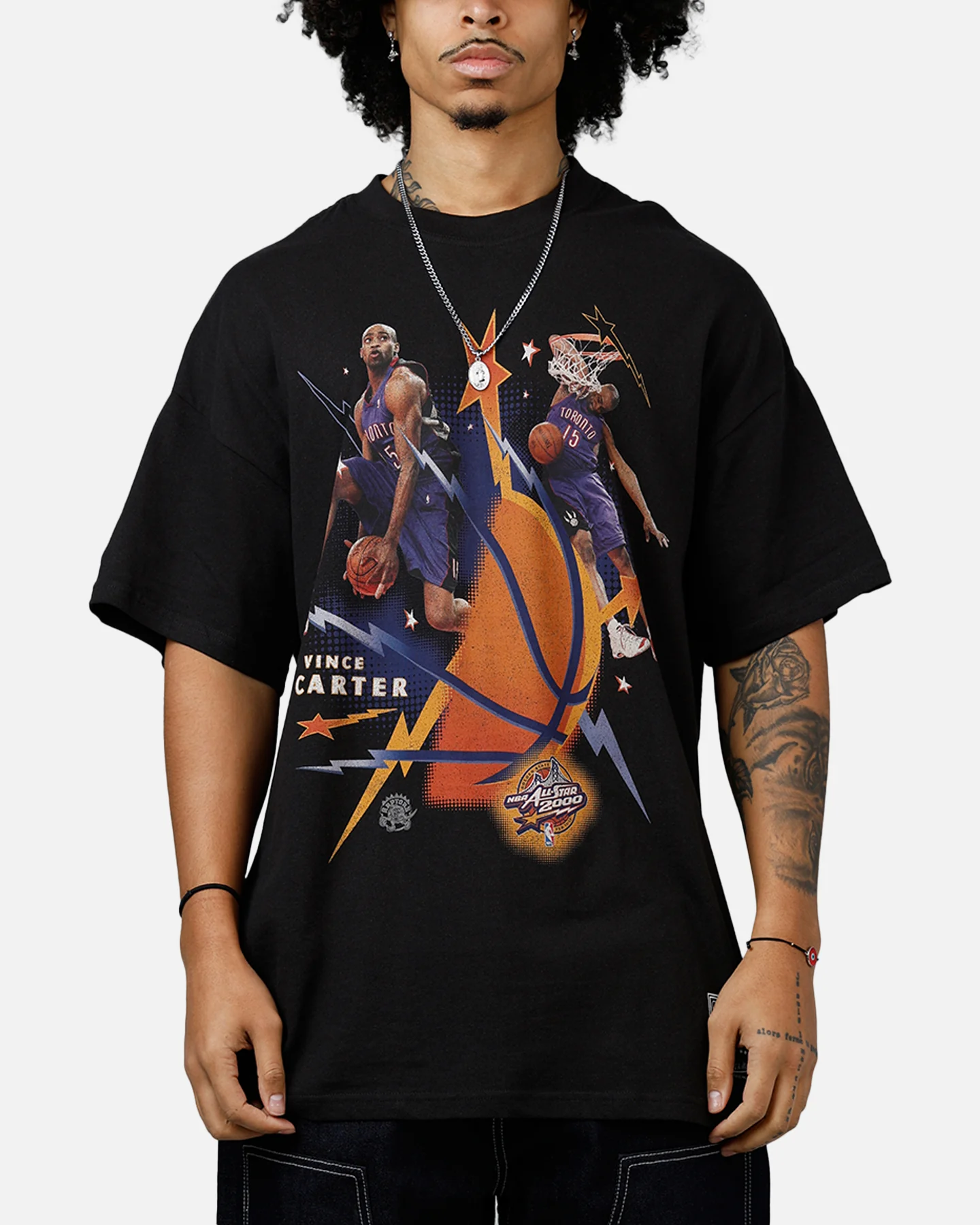 Mitchell & Ness NBA 200 All Star 'All Star Collection' Carter Dunk Comp T-Shirt Faded Black