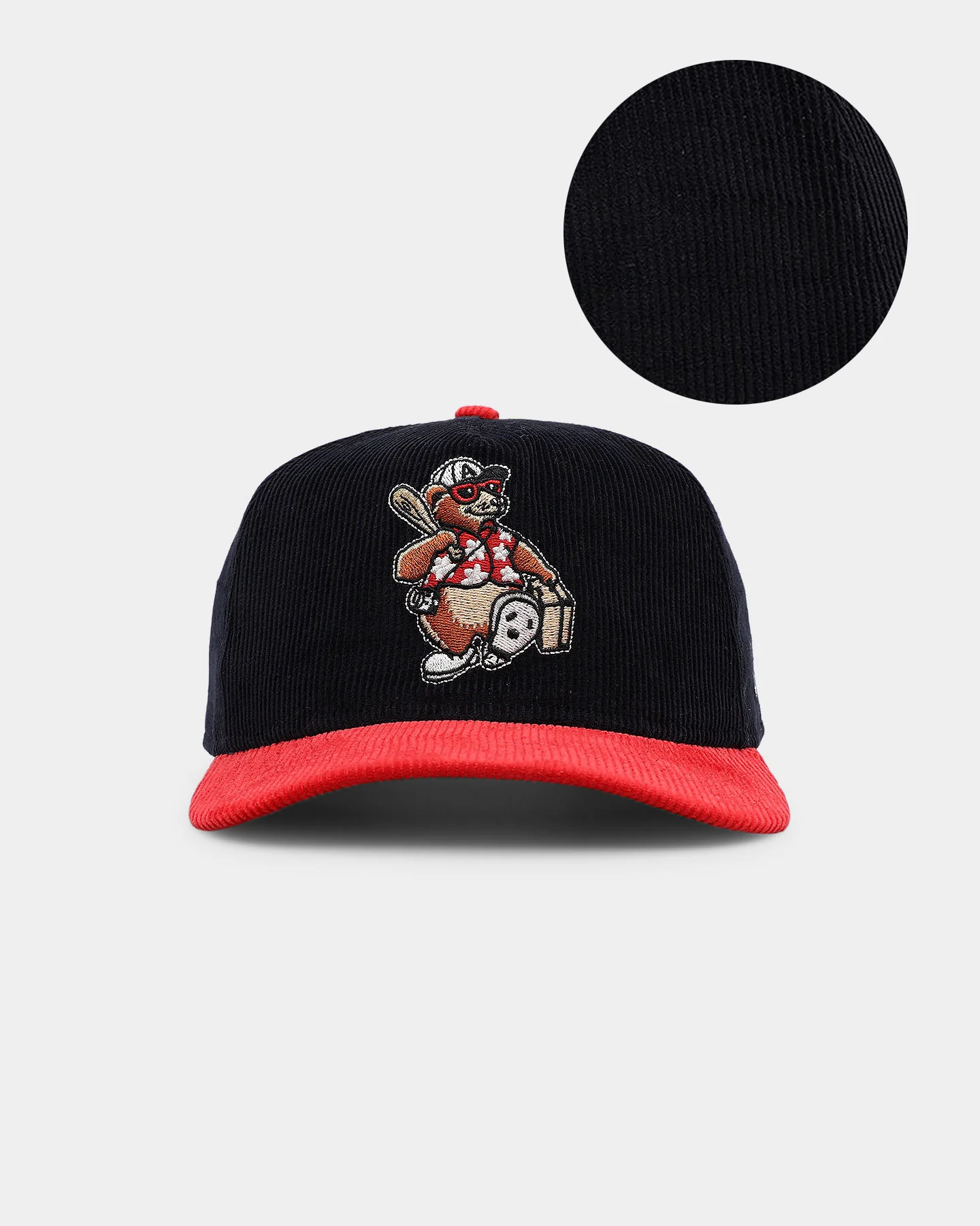 New Era Asheville Tourists 'Throwback Corduroy' Golfer Snapback Navy