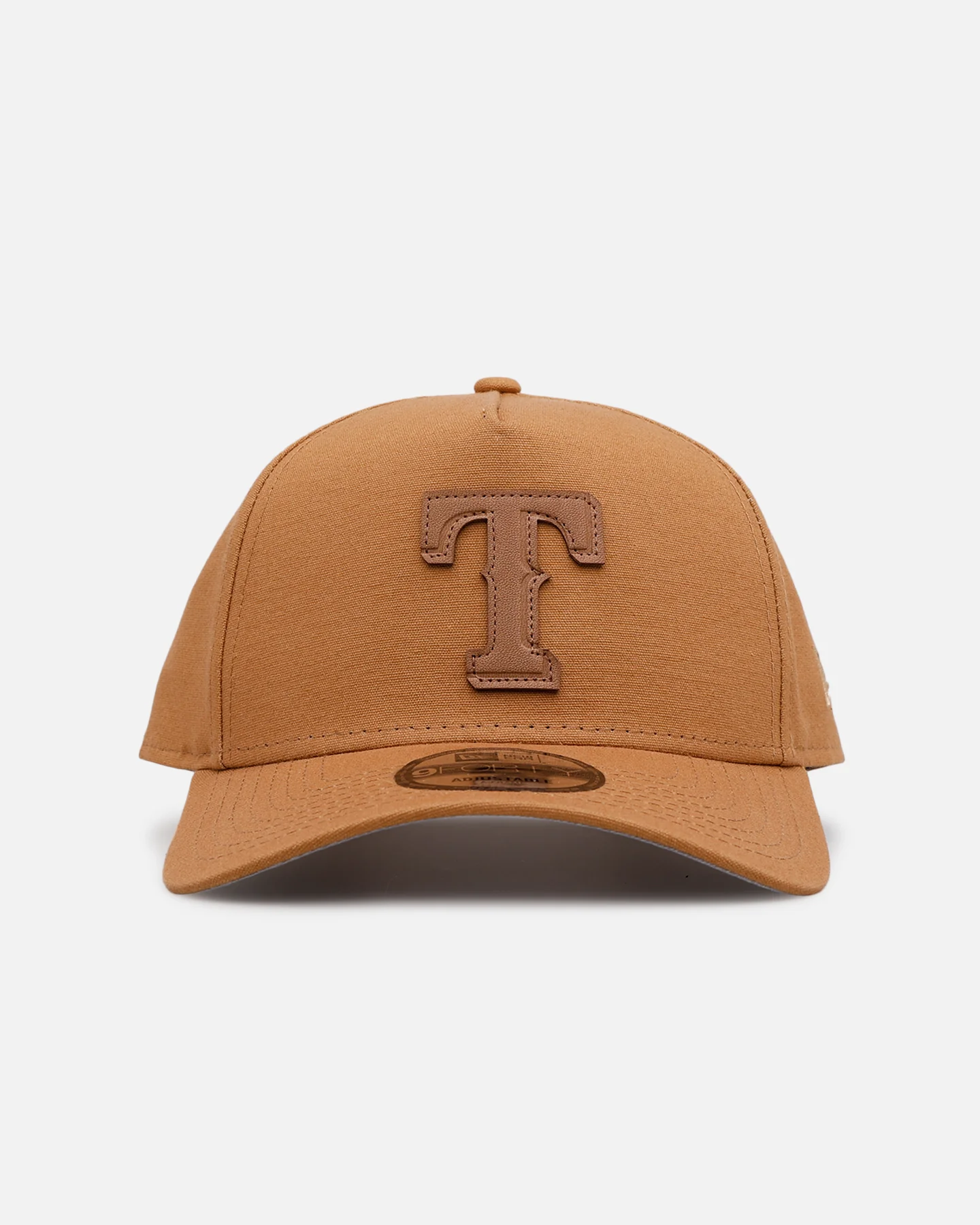 New Era Texas Rangers 'Wheat Canvas' 9FORTY A-Frame Snapback Wheat
