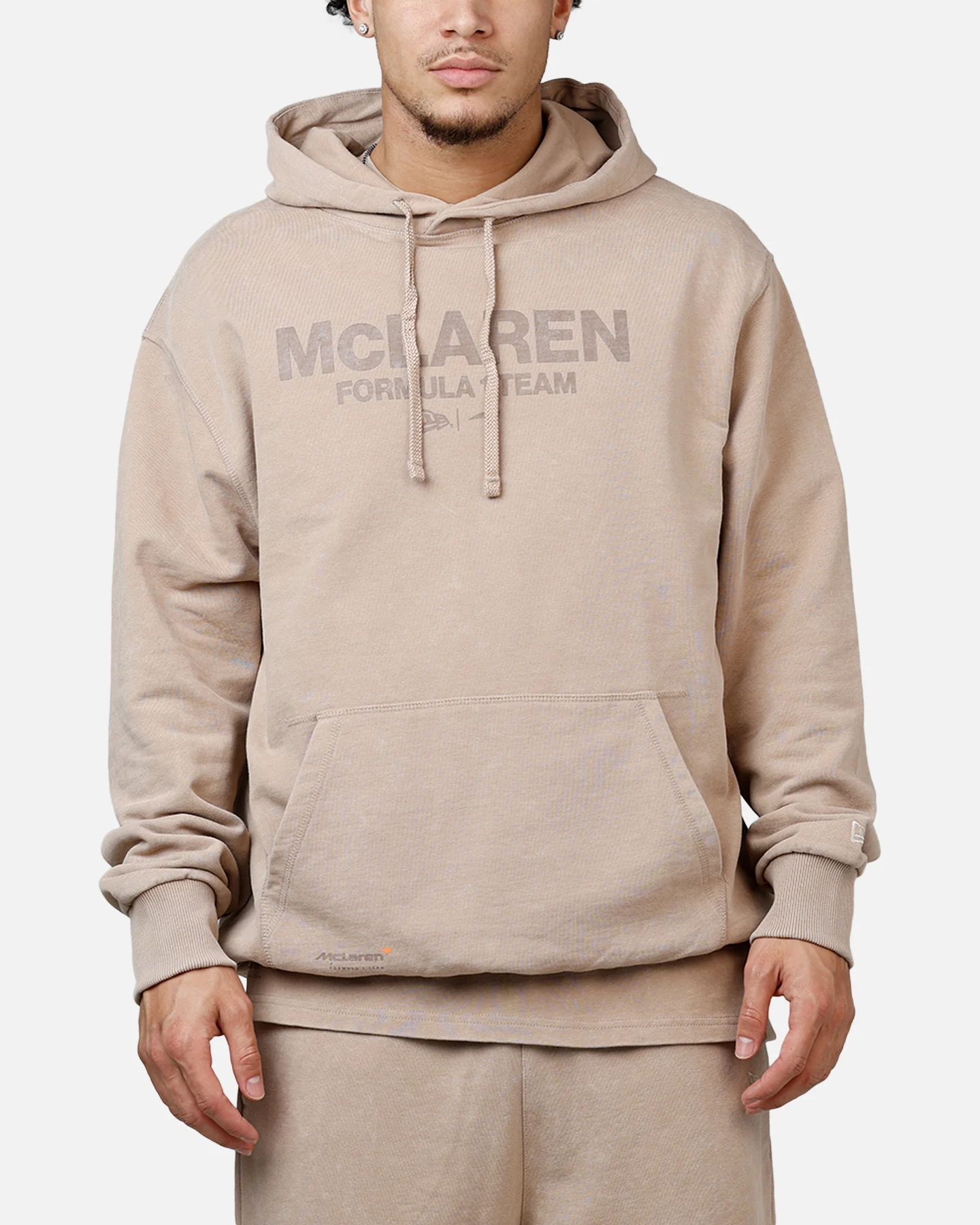 New Era X Mclaren Hoodie Taupe