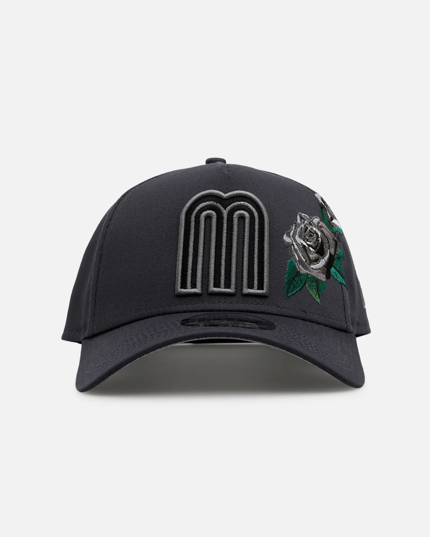 New Era Mexico National Baseball Team 'Gray Tonal Rose Embroidery' 9FORTY A-Frame Snapback Gray