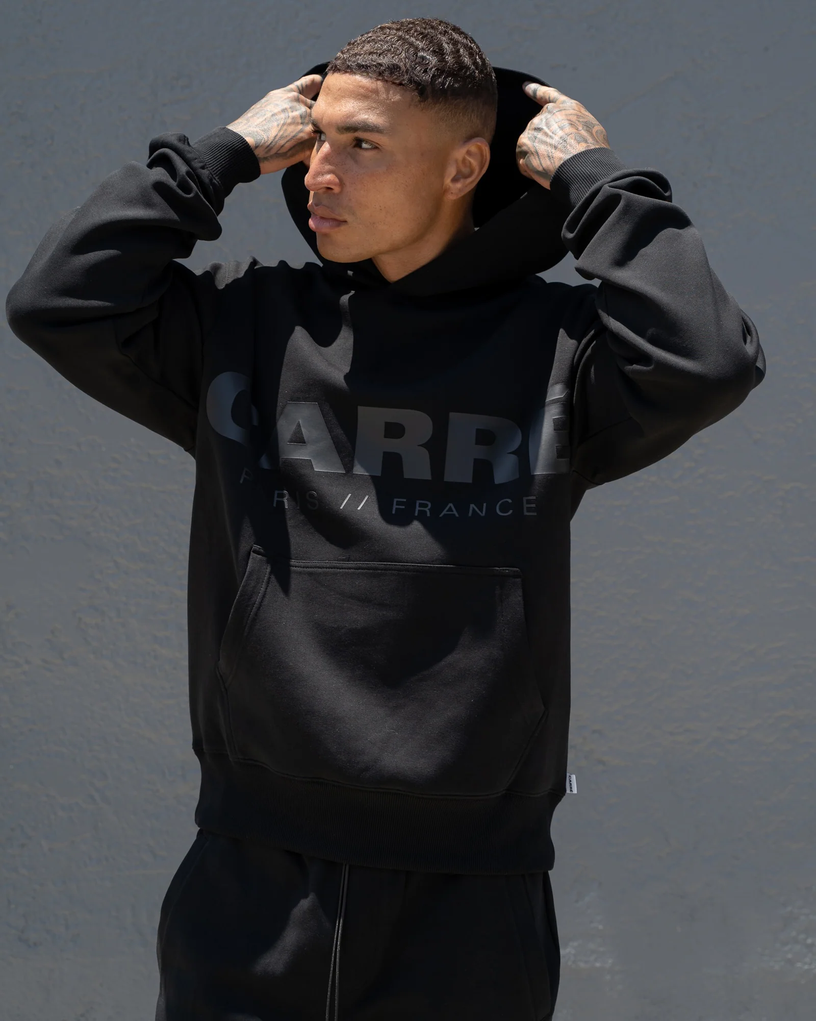 Carre Premium Motion Hoodie Black