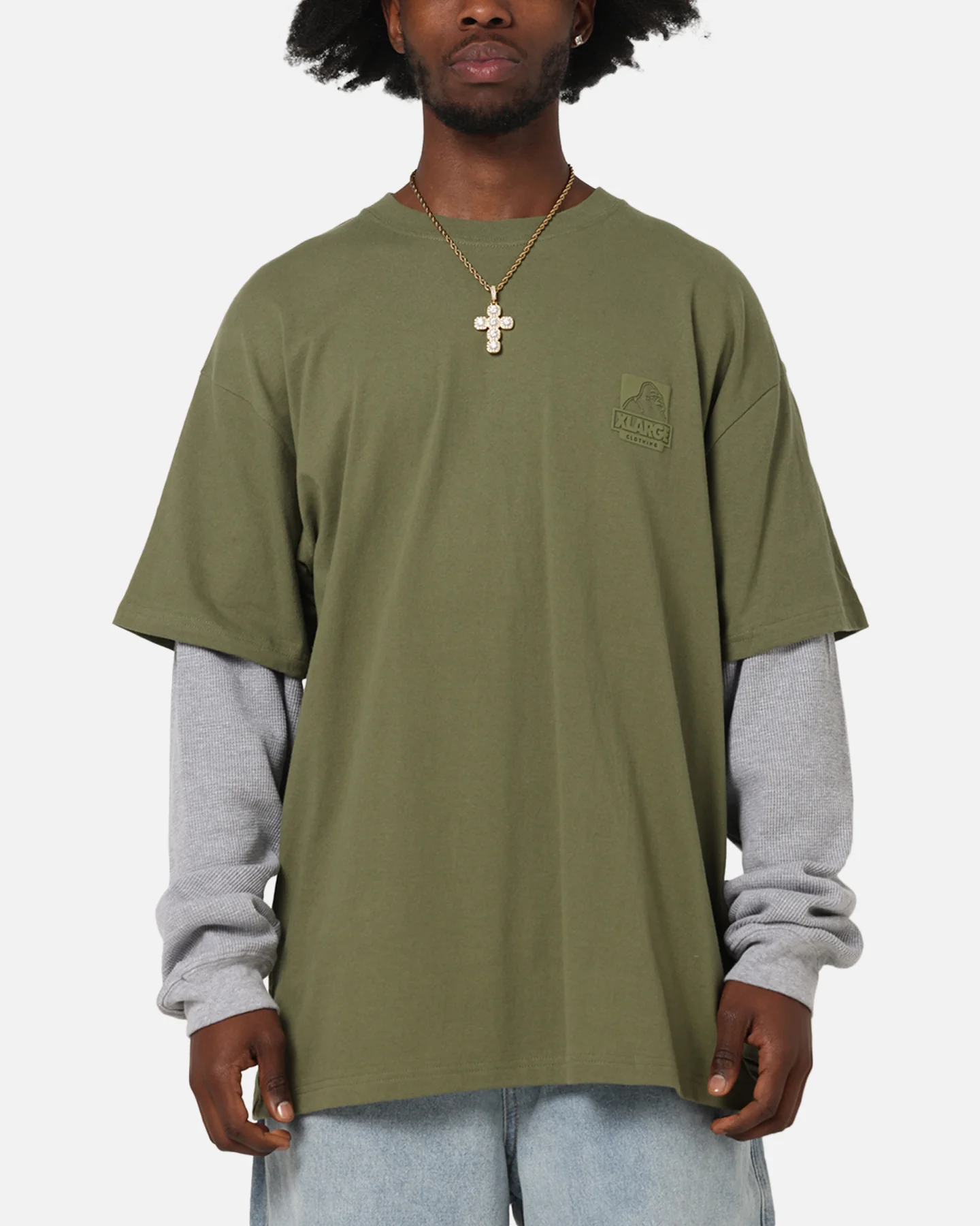 X-Large 91 Double Layer T-Shirt Pigment Olive