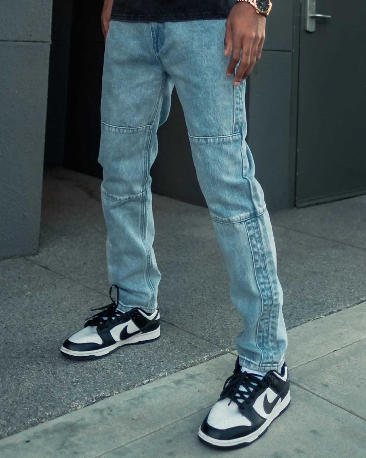 Carre Simplicite Panel Slim Jeans Vintage Blue