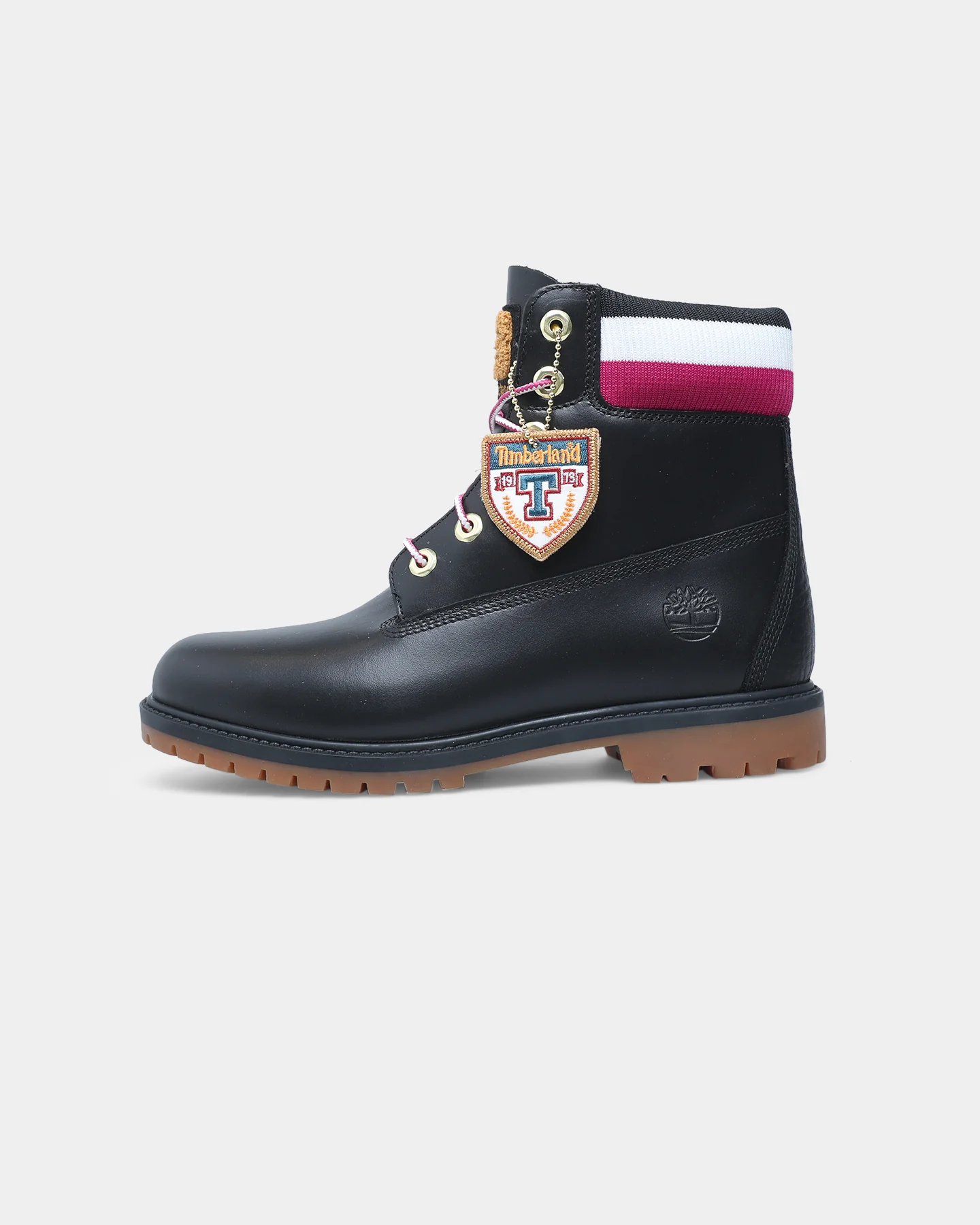 Timberland Women's 6" Heritage Boot Black/Pink