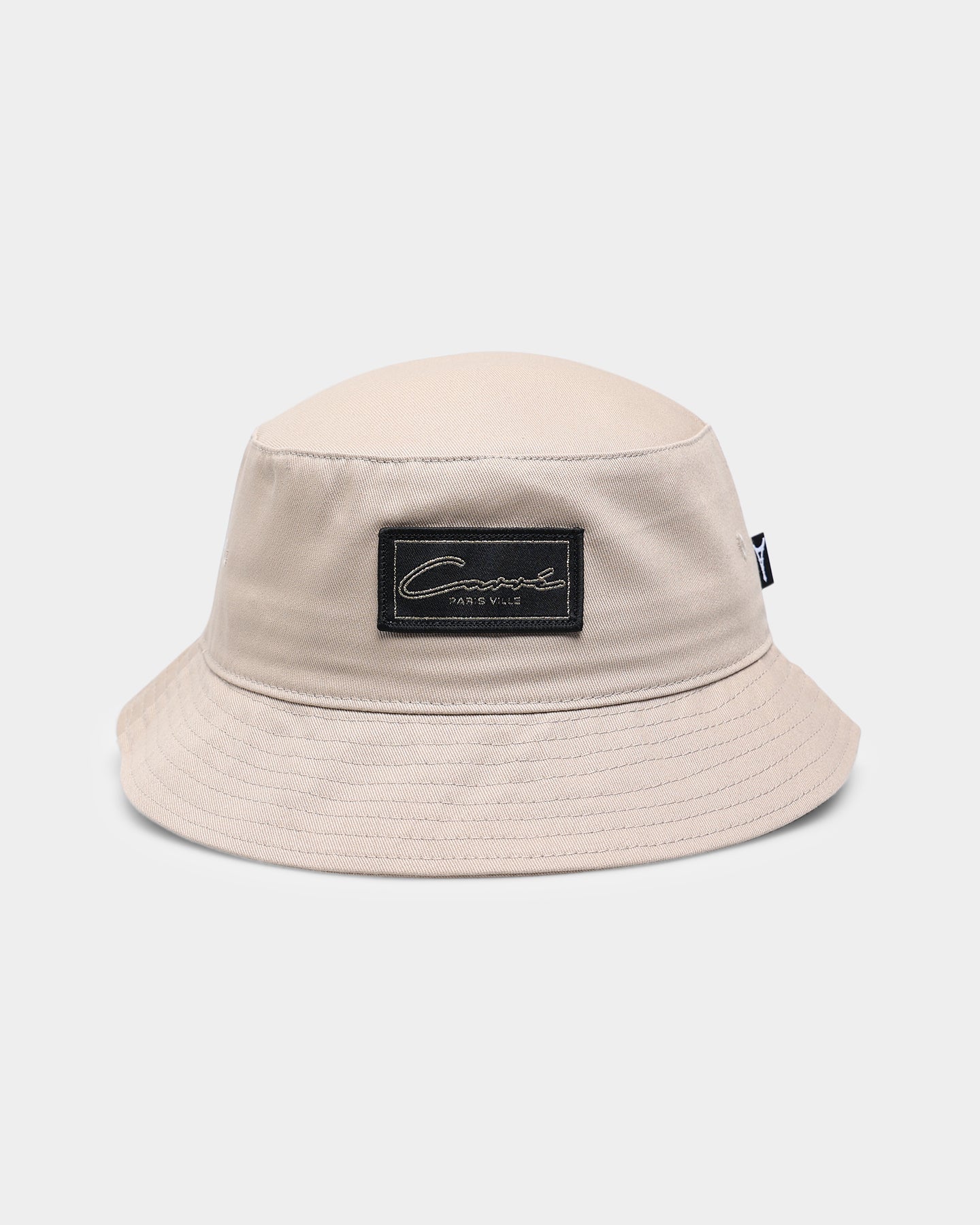 Carre Script Patch Bucket Hat Stone