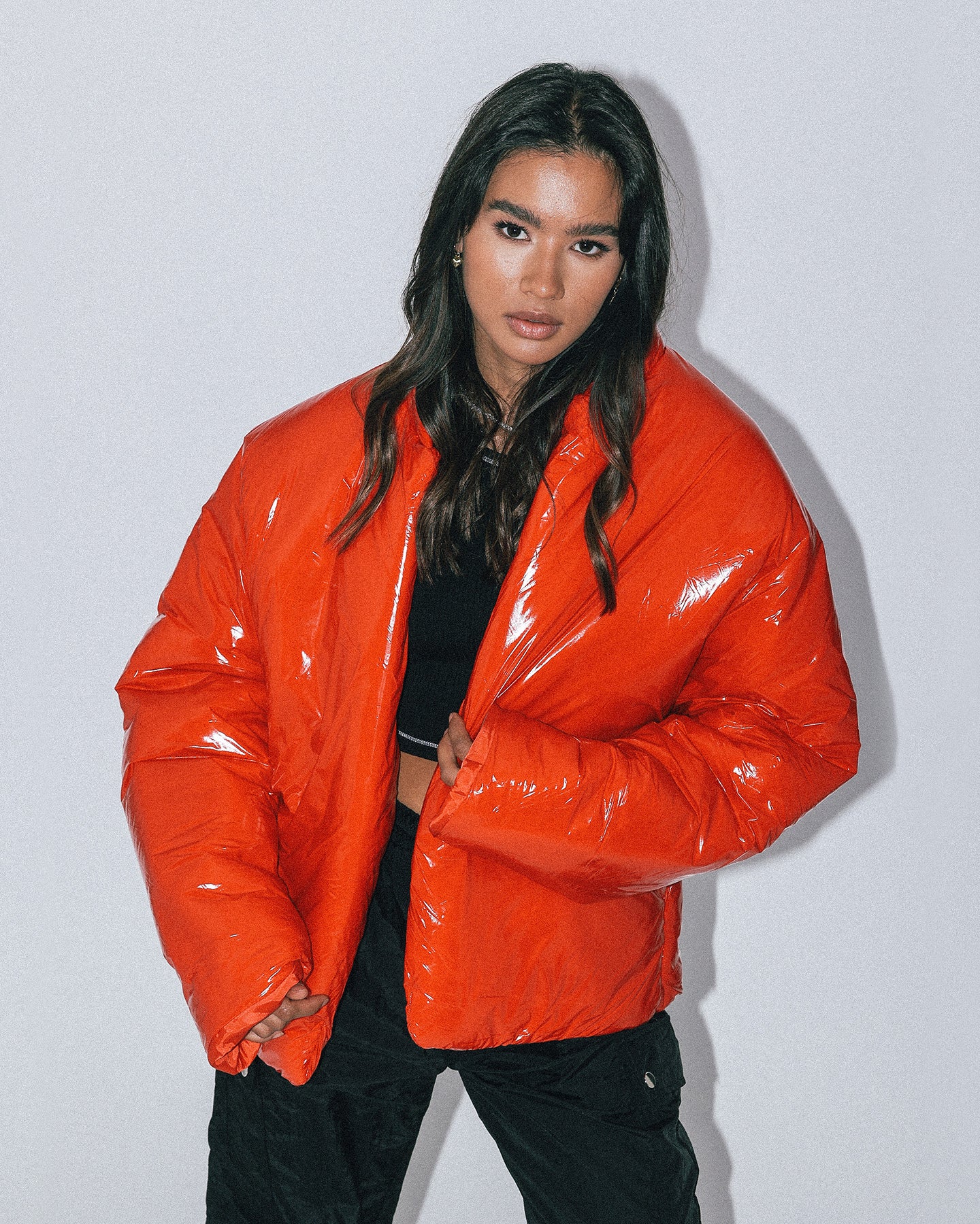 Club Paradise  Paxton Puffer Jacket Red