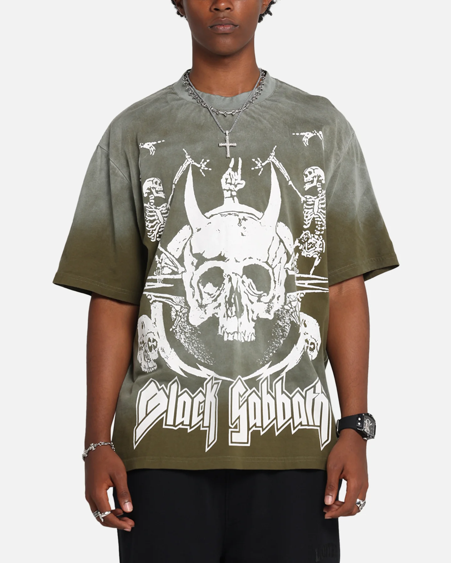 Black Sabbath Sabbath Hem Vintage T-Shirt Washed Black
