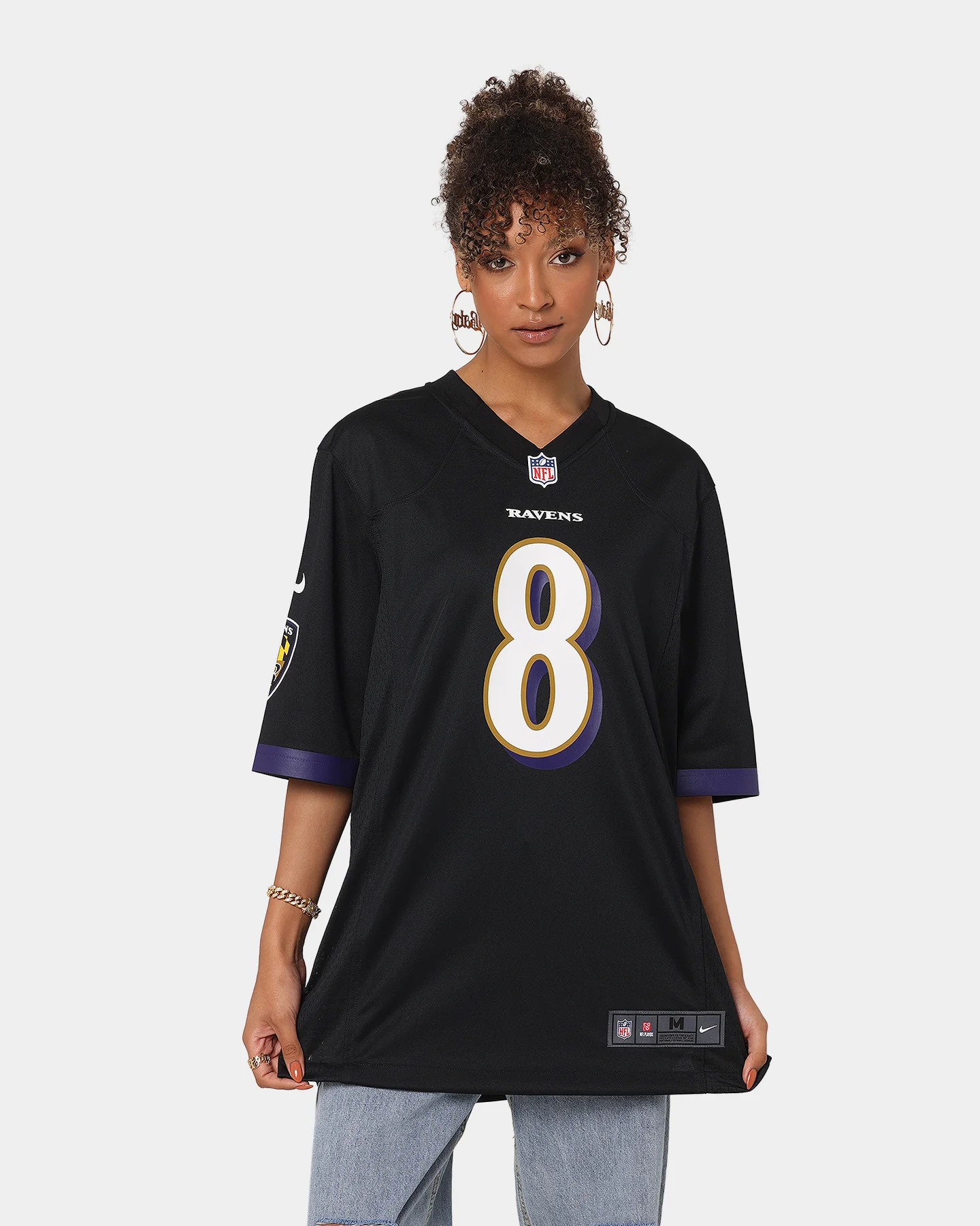 Nike Baltimore Ravens Lamar Jackson #8 Alternate NFL Jersey Black