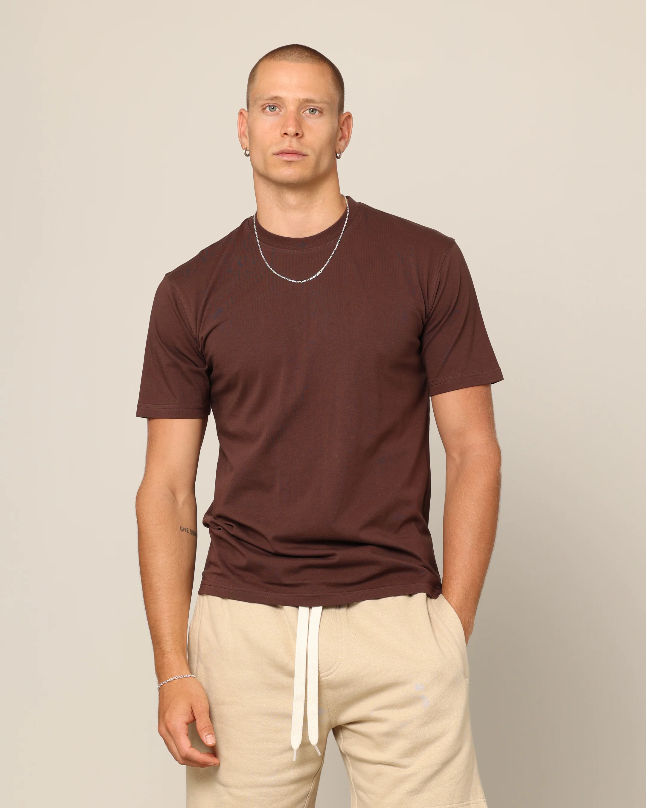 Carré Blanc Form T-Shirt Brown