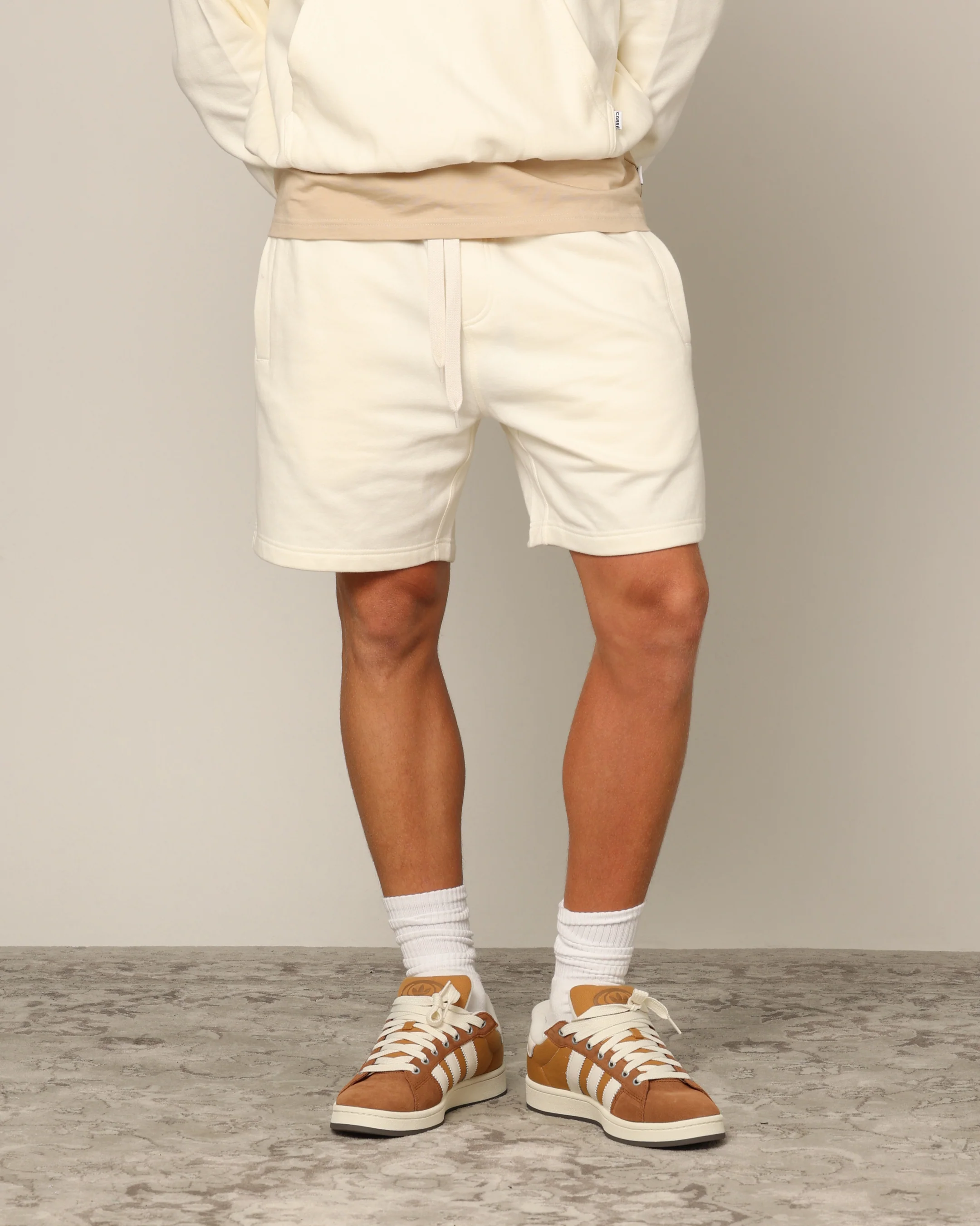 Carré Blanc Classic Sweat Shorts Off White