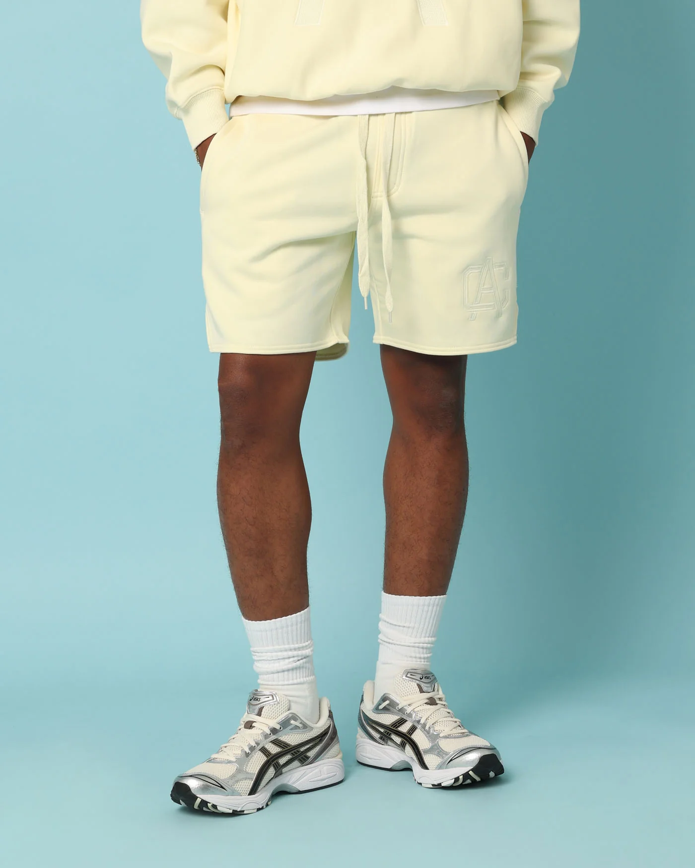 Carré Academy Sweat Shorts Yellow